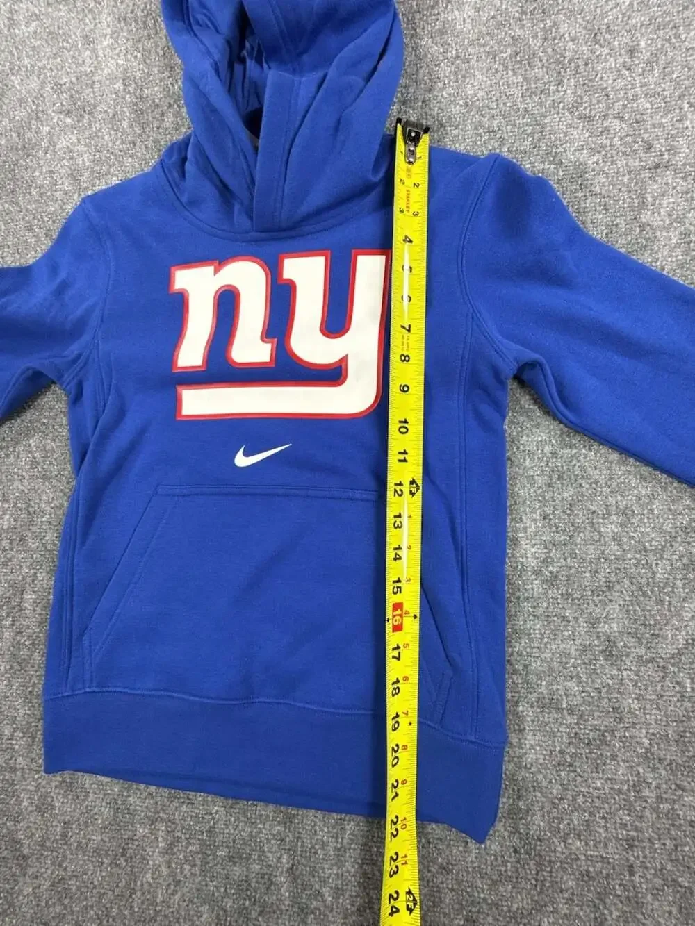 Nike New York Giants NFLYouth Small Royal Blue Pullover Hoodie Sweatshirt